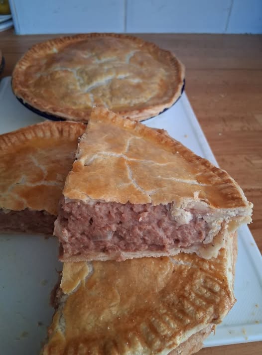 Corned beef onion and potato pies