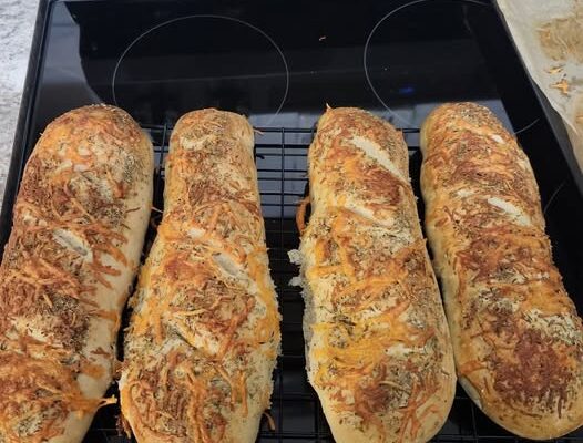 Homemade sourdough Italian herb