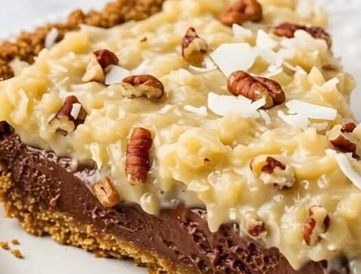 No Bake German Chocolate Pie