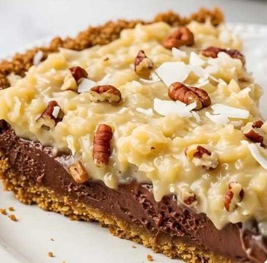 No Bake German Chocolate Pie